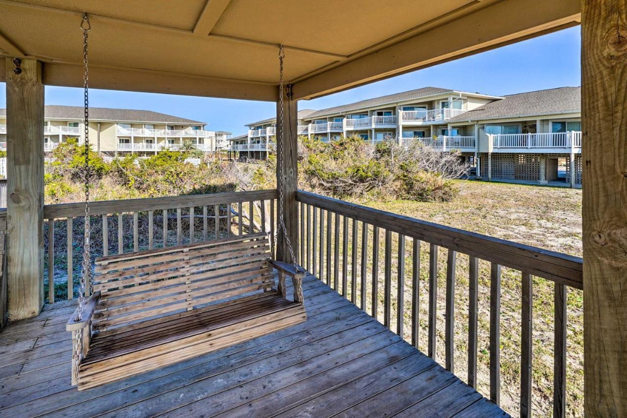 Oak Island Beachfront Condo With Community Pool Buitenkant foto